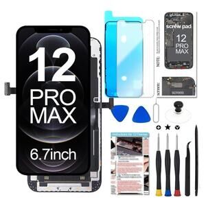 iPhone 12 Pro Max Screen Replacement 6.7" LCD w/ Tools